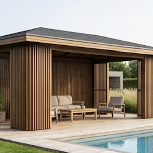 Altana ogrodowa, drewniana